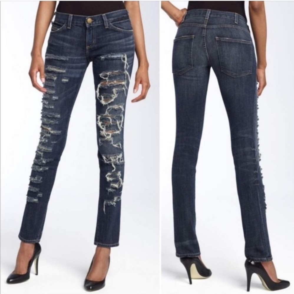 Current/Elliott The Skinny Jeans (Shredded)
